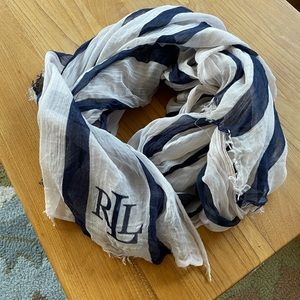 RL Cotton Striped Scarf